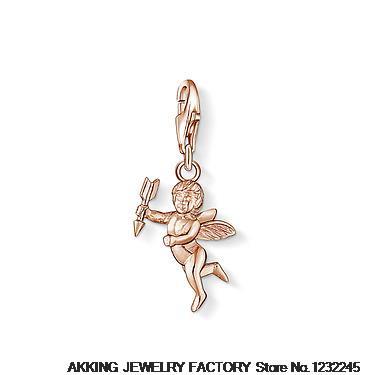 Cupid Thomas Charm hot silver plated TS Charms with lobster clasp for Fit karma bracelets necklaces