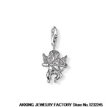 Cupid armed with bow and arrow Thomas Charm 925 silver plated TS Charms with lobster clasp for Fit karma bracelets & necklaces