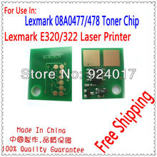 Chip For Lexmark E320 Reset Chips,Compatible Lexmark Refill E322 E320 Toner Chip,Reset Chip For Lexmark 320 322 Printer Laser