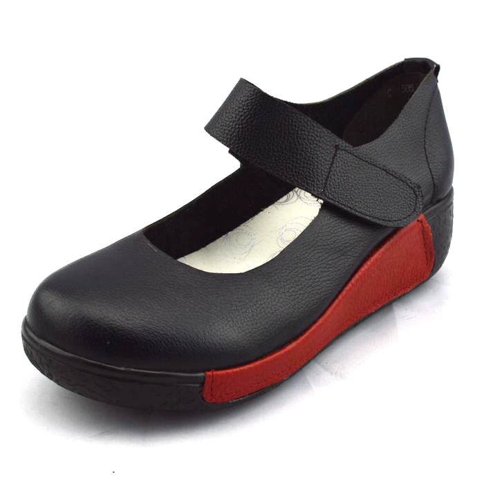 2013 spring models women shoe thickness bottom leather shoes cowhide hasp