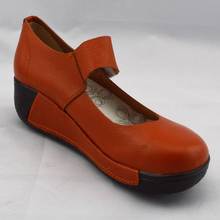 2013 spring models women shoe thickness bottom leather shoes cowhide hasp