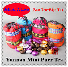 Sales promotion 60pcs China s Style 2 Bags Package High Quality Puer Tea Raw Tea Ripe
