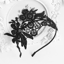 lace hair head band wedding accessory women hair accessories hairpins with ribbons china hair barrettes factory