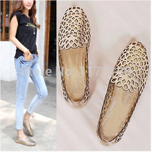 2014 New Women s Sexy Cut Out Ballet Flats Round Toe Oxfords Summer Ankle Boots Slip