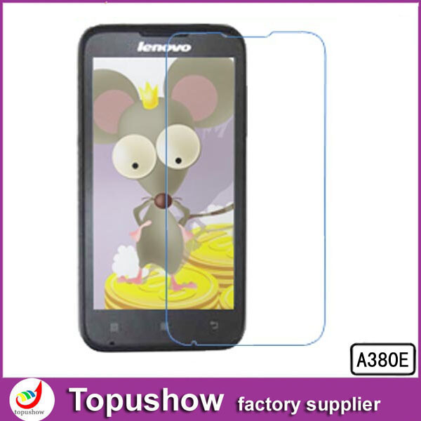 Screen Film 10pcs lot With Retail Packaging For Lenovo A380E Transparent LCD Screen Display Protector Freeshipping
