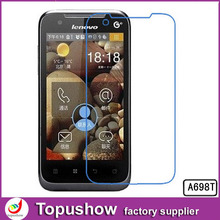 For Lenovo A698T Handset HD Screen Guard Film With Retail Packaging 10pcs/lot Freeshipping