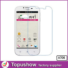 Freeshipping For Lenovo A750 Mobile Phone protection Film With Retail Packaging 10pcs lot