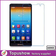 2014 10pcs/lot HD Anti Glare Film For Lenovo A890E Lcd Phone Screen Protector Film With Retail Packaging Freeshipping