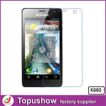 Freeshipping 2014 10pcs/lot HD Anti Glare Film For Lenovo K860 Lcd Phone Screen Protector Film With Retail Packaging