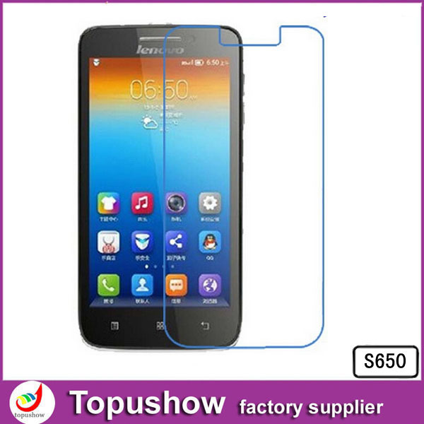 2014 For Lenovo S650 Lcd Phone Screen Protector Film Mobile Phone Accessories 10pcs lot With Retail