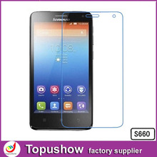 Retail Packaging Lcd Phone Screen Protector Film For Lenovo S660 Mobile Phone Accessories 2014