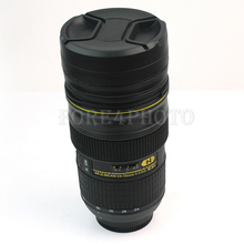 Creative 24-70 mm Camera Lens Mug Stainless Steel Coffee Cup Thermos Travel Mug