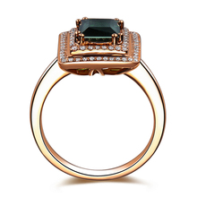 ZOCAI 2014 NEW ARRIVAL CHANSON SERIES 1 0 CT REAL GREEN TOURMALINE PURE 18K ROSE GOLD