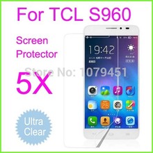 5PCS Octa Core Smart phone MTK6592 TCL idol X + S960 5″inch Screen Potector,Ultra-Clear TCL S960 screen film.Free Shipping