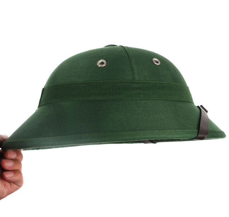 VIETNAM WAR ARMY HAT NVA VIETCONG VC PITH HELMET GREEN 33524