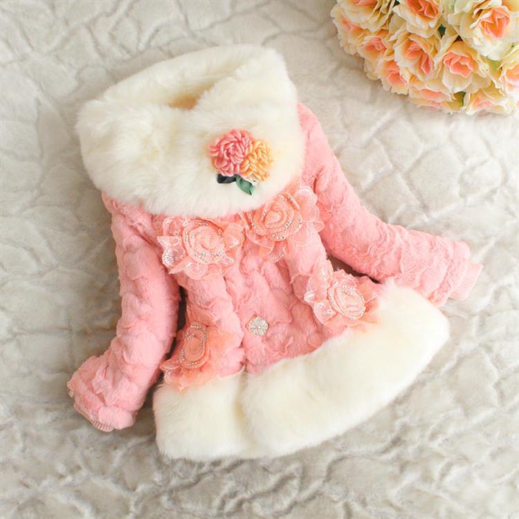 Girls Fur Coats And Jackets Tradingbasis Hat Brim Picture More Detailed About Baby Girls Winter