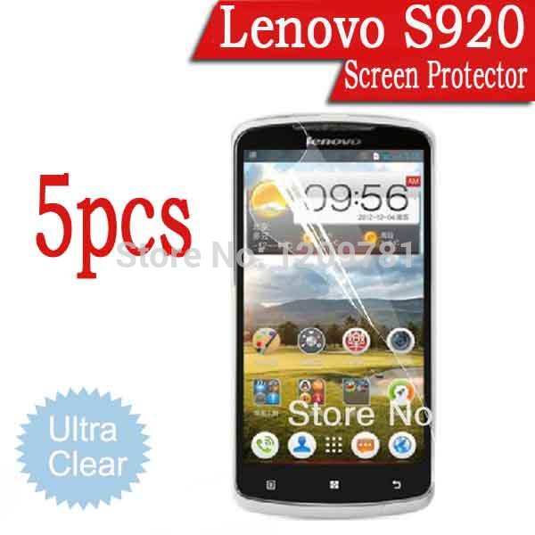 5pcs Ultra Clear Screen Film Lenovo S920 Quad Core Mobile Phone 5 3 MTK6589 LCD Screen