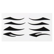 Eye Liner Tattoos 4 different styles pack Black Eye Shadow Stickers Party Makeup Tools