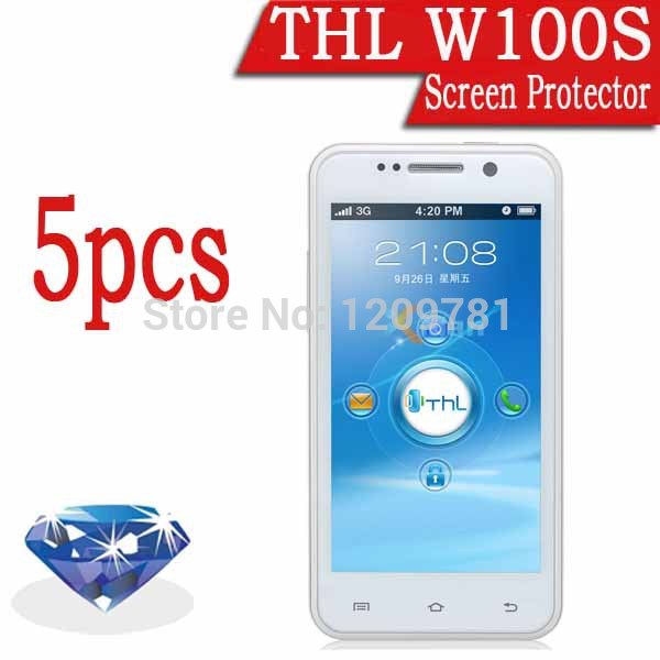 New Brand Phone Film 5pcs THL W100S Cell Phones Diamond Sparkling Screen Protector LCD Protective Film
