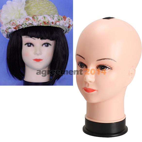 Real Female Mannequin Head Model Wig Hat Jewelry Display Cosmetology Manikin ARE