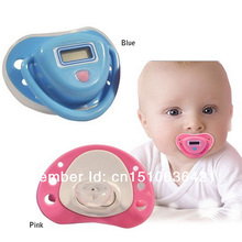 P Free shipping Infant Baby Digital Dummy Pacifier Thermometer Soother Trendy Safe IA646 W