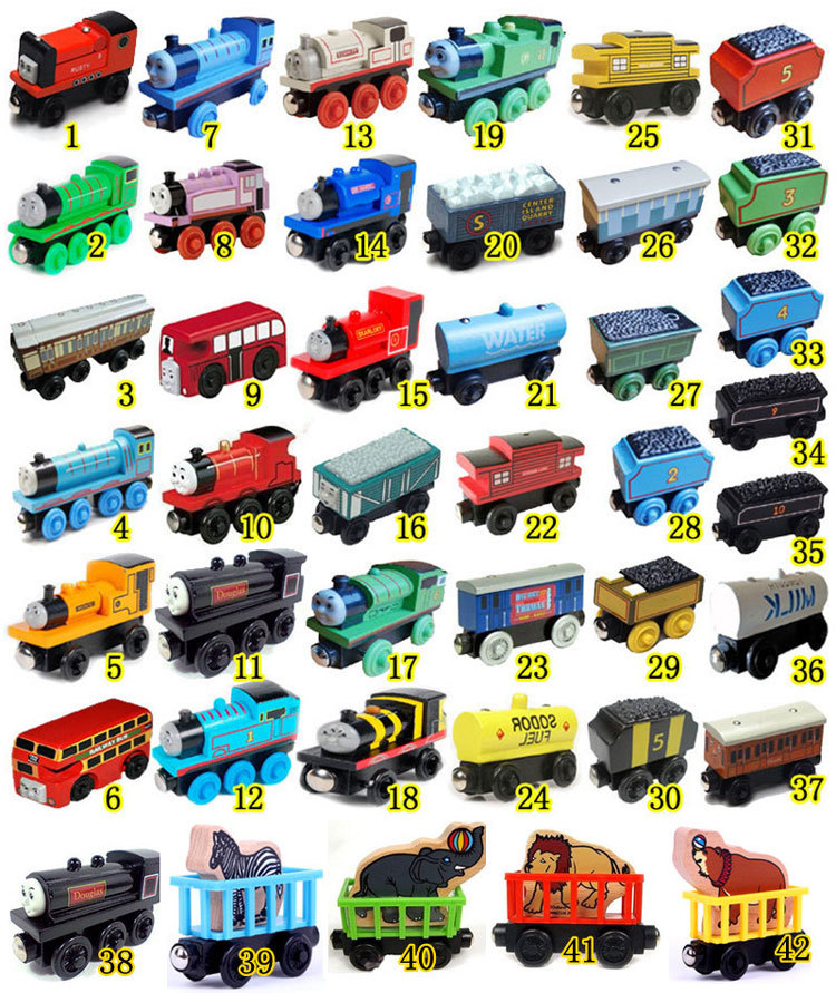 .com : Buy 5pcs/lot Anime Thomas and His Friends Wooden Trains Model 