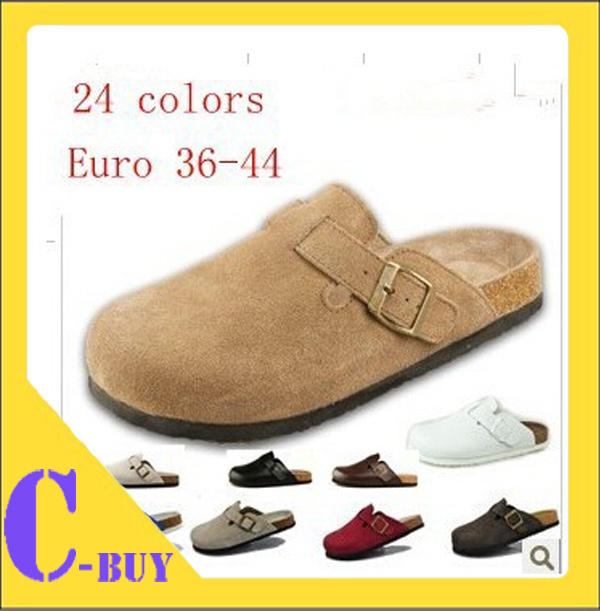 Free shipping Cork babouche birkenstock sandals flats slides men women ...