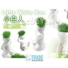 Free shipping! 4pcs/lot fantastic Gift Plant Hair man Grass doll Mini Plant Bonsai/creative office&Home Decor/4 design
