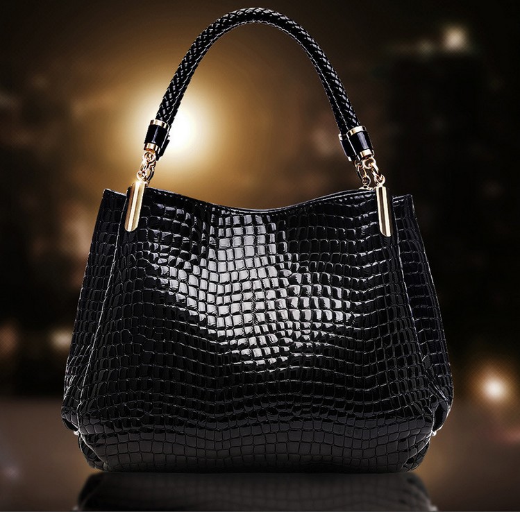 2015 new women handbag fashion alligator women messenger bags Brilliant pattern tote shoulder bag dinner bolsas