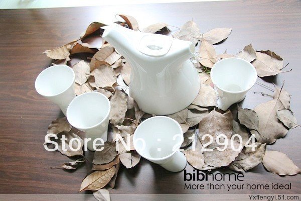 Free Shipping 2014 New Arrival Bone China Ceramic Kungfu Tea Japanese style Teapot Tea Cup Set