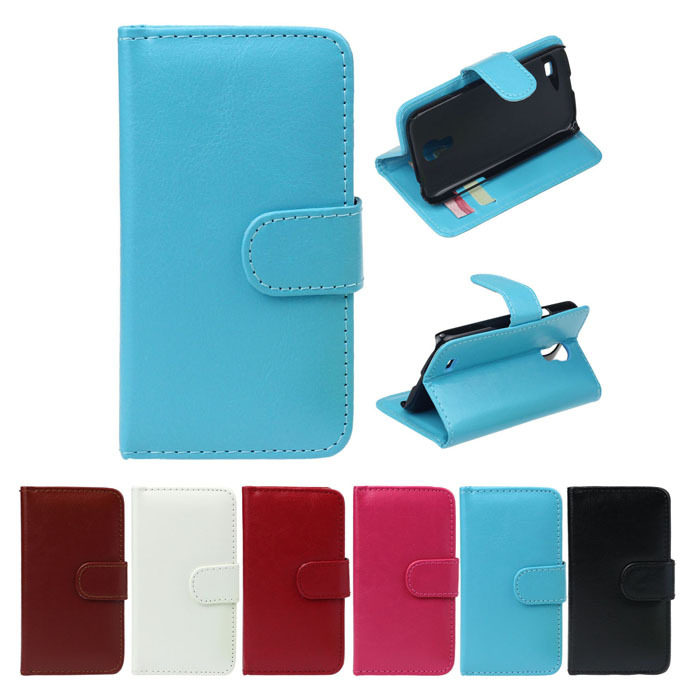 New 2014 Hot Sale 1PC Leather Wallet Flip Phone Cases Covers For Samsung Galaxy S4 mini