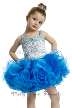 ... Sparkly Beads Mini Organza Ruffles Toddler Cupcake Pageant Dress 2014