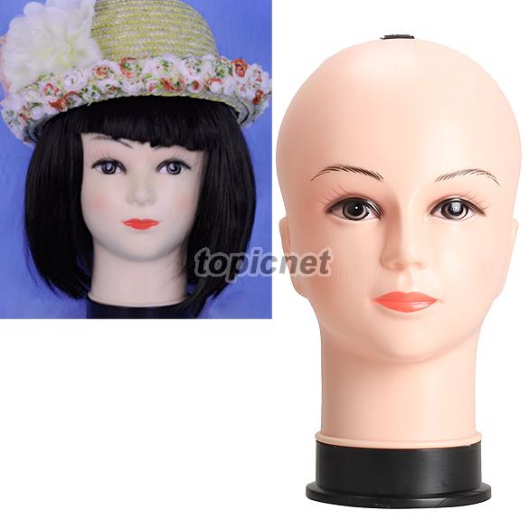 ASL Real Female Mannequin Head Model Wig Hat Jewelry Display Cosmetology Manikin