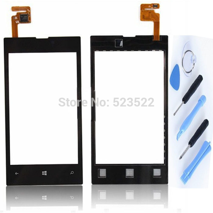 100% работа черный передней панели и сенсорный экран планшета для nokia lumia 520 жк замена с инструменты для ремонта