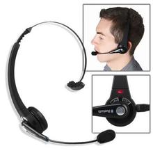 New Gaming Headset Bluetooth 3.0 Wireless Headphone Handsfree Headset with Microphone Black for PS3 PC Cell Phone Free Shipping