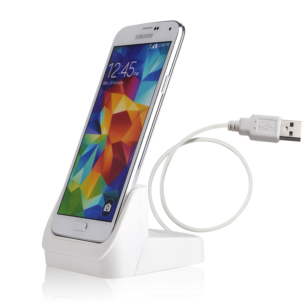 White USB 3 0 Dock Cradle Desktop SmartPhone Charger Spare Battery Charing for Samsung Galaxy S5