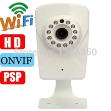 Freeshipping H.264 P2P with 2-Way Audio 720P camera 1mp CMOS wifi ip camera support ONVIF and smartphone to view ip camera
