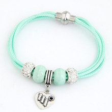 2015 Trendy fashion Simple Two layers Candy color Plastic Love bracelets bangles For Women accessories Jewelry