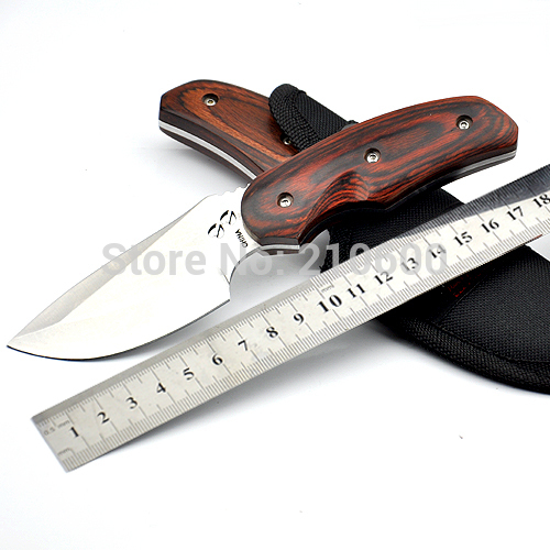 5PCS LOT OEM Knife Fixed Blade Hunting Camping Knife Wood Knife Multi Kniives Free Shipping
