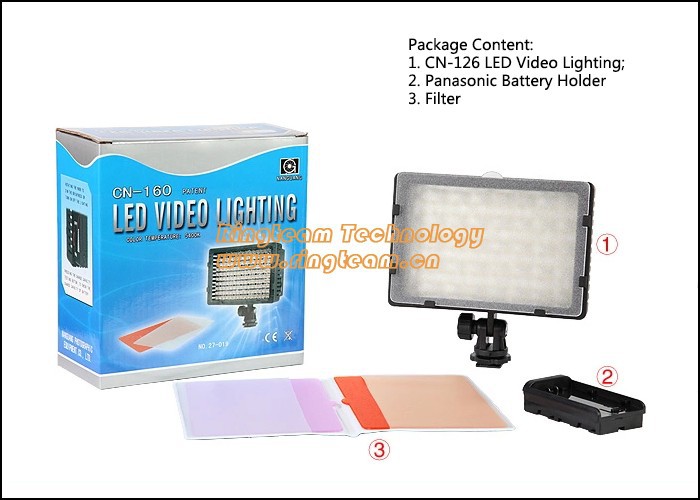 160 LEDs Video Camera Light DV Camcorder Photo Lighting CN 160 5600K Photo Studio Accessory CN