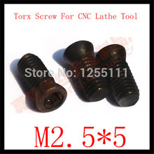 50pcs M2.5x 5 Insert Torx Screw for Replaces Carbide Inserts CNC Lathe Tool
