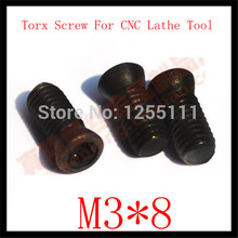 50pcs M3 x 8  Insert Torx Screw for Replaces Carbide Inserts CNC Lathe Tool