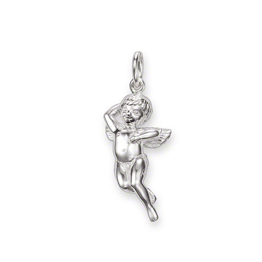 Free shipping factory price hot selling 925 silver jewelry Cupid charms fit bracelet necklace DIY pendants