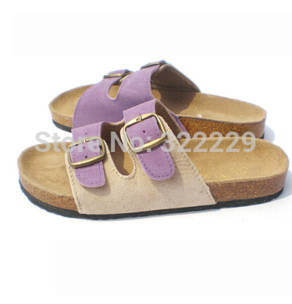 Birkenstock cork soled sandals with flat sandals and slippers Korean ...