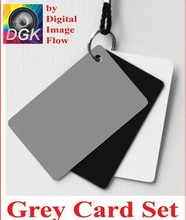 Photo Studio Accessories Digital Grey / Gray White Balance / 3 – Card Set From Digital Image Flow for Camera & Photo