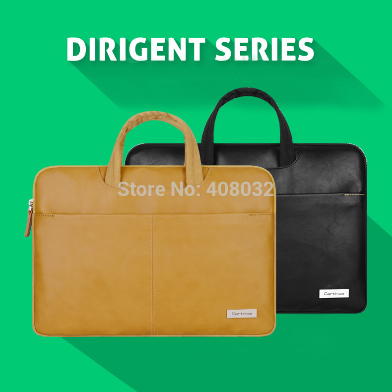 Brand Cartinoe business laptop bags apply to 13 15 inch laptop High quality pu leather sleeve