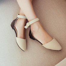 Big size 5-14 New 2014  women sandal  Fashion Rome  Foot ring strap women shoes flats
