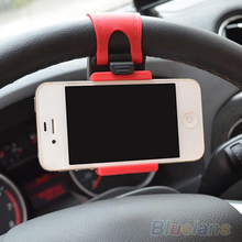 Car Steering Wheel Mount Holder Rubber Band For iPhone iPod MP4 GPS Accessories 03CT