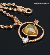 Ravishing Cupid of Love 18K Yellow gold Fashion Jewelry Morganite Necklaces & pendants P200