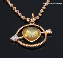 Ravishing Cupid of Love 18K Yellow gold Fashion Jewelry Morganite Necklaces pendants P200